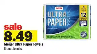 Meijer Meijer Ultra Paper Towels offer