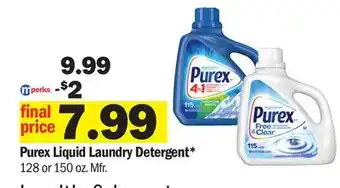Meijer Purex Liquid Laundry Detergent offer