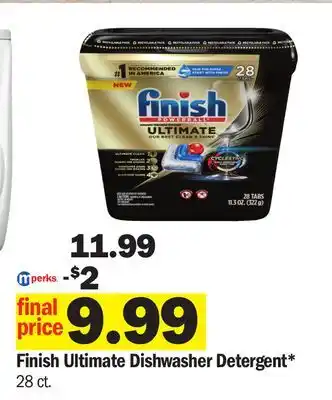 Meijer Finish Ultimate Dishwasher Detergent offer