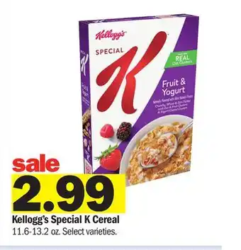 Meijer Kellogg's Special K Cereal offer