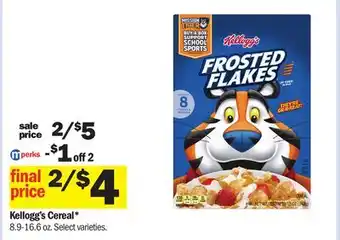 Meijer Kellogg's Cereal offer