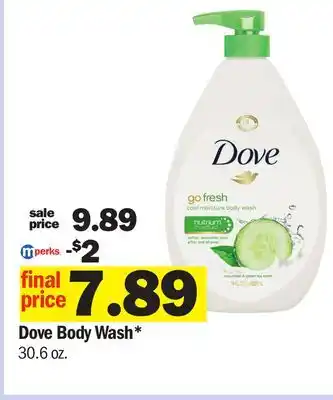 Meijer Dove Body Wash offer