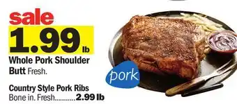 Meijer Whole Pork Shoulder Butt offer