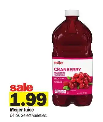 Meijer Meijer Juice offer