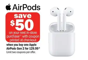 Meijer Apple AirPods Gen offer