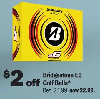 Meijer Bridgestone E6 Golf Balls offer