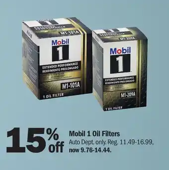 Meijer Mobil 1 Oil Filters offer