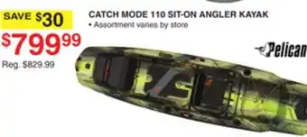 Dunham's Sports CATCH MODE 110 SIT-ON ANGLER KAYAK offer