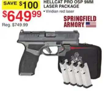Dunham's Sports HELLCAT PRO OSP 9MM LASER PACKAGE offer