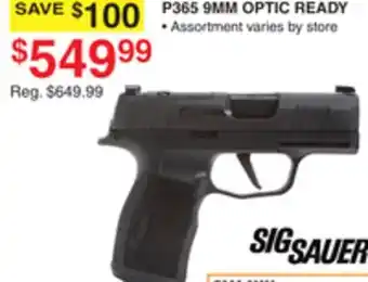 Dunham's Sports SIG SAUER P365 9MM OPTIC READY offer