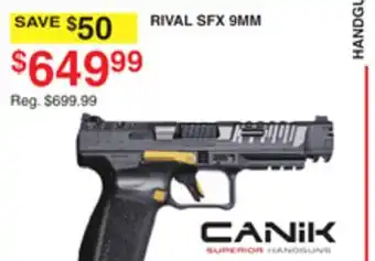 Dunham's Sports CANIK RIVAL SFX 9MM offer