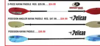 Dunham's Sports MOSSY OAK 2-PIECE KAYAK PADDLE offer