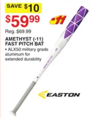 Dunham's Sports EASTON AMETHYST (- 11) FAST PITCH BAT offer
