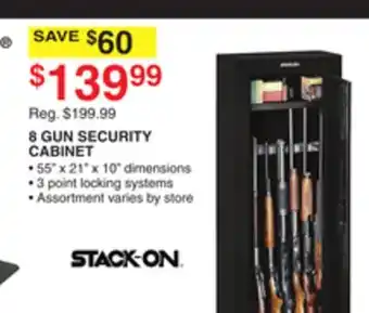 Dunham's Sports STACK ON 8 GUN SECURITY CABINET offer