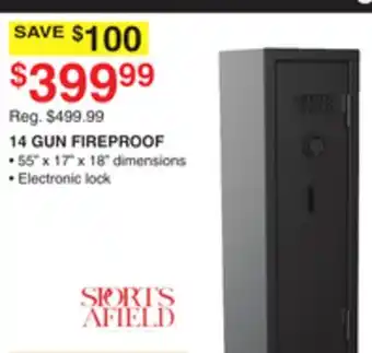 Dunham's Sports SPORTS AFIELD 14 GUN FIREPROOF offer