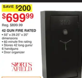 Dunham's Sports SPORTS AFIELD 42 GUN FIRE RATED offer