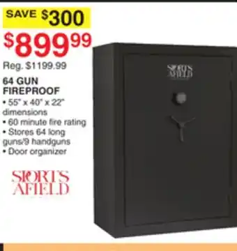 Dunham's Sports SPORTS AFIELD 64 GUN FIREPROOF offer