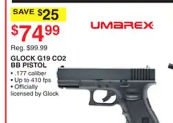 Dunham's Sports GLOCK G19 CO2 BB PISTOL offer