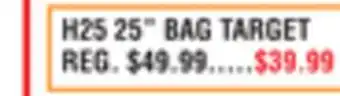 Dunham's Sports HURRICANE H25 25 BAG TARGET offer