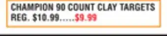 Dunham's Sports CHAMPION 90 COUNT CLAY TARGETS offer