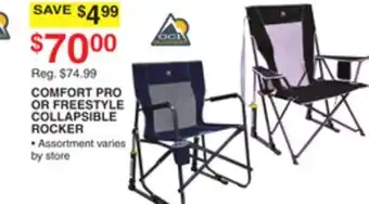 Dunham's Sports COMFORT PRO OR FREESTYLE COLLAPSIBLE ROCKER offer