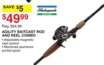 Dunham's Sports AGILITY BAITCAST ROD AND REEL COMBO offer