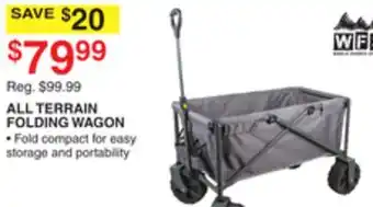 Dunham's Sports WFS ALL TERRAIN FOLDING WAGON offer