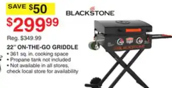 Dunham's Sports BLACKSTONE 22 ON-THE-GO GRIDDLE offer