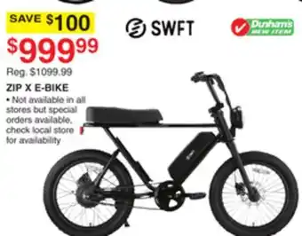 Dunham's Sports SWFT ZIP X E-BIKE offer