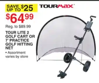 Dunham's Sports TOURMAX TOUR LITE 2 GOLF CART OR 7' PRACTICE GOLF HITTING NET offer