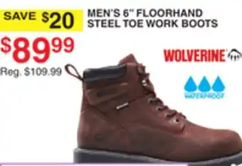 Dunham's Sports MEN'S 6 FLOORHAND STEEL TOE WORK BOOTS offer
