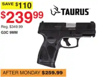Dunham's Sports TAURUS G3C 9MM offer