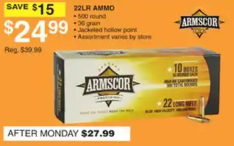 Dunham's Sports 22LR AMMO offer
