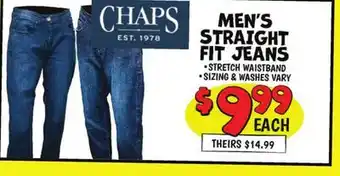 Ollie's CHAPS MEN'S STRAIGHT FIT JEANS offer