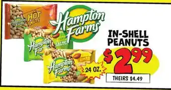 Ollie's IN-SHELL PEANUTS offer