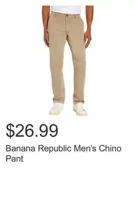 Costco Banana Republic Men's Chino Pant offer