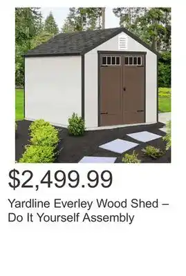 Costco Yardline Everley Wood Shed – Do It Yourself Assembly offer