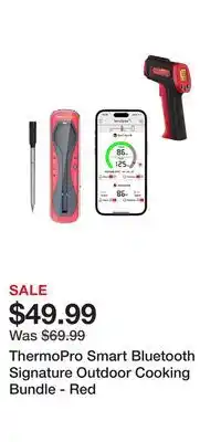 BJ’s ThermoPro Smart Bluetooth Signature Outdoor Cooking Bundle - Red offer