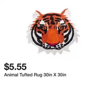 Five Below Animal Tufted Rug 30in X 30in offer