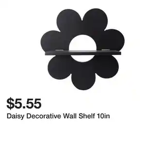 Five Below Daisy Decorative Wall Shelf 10in offer