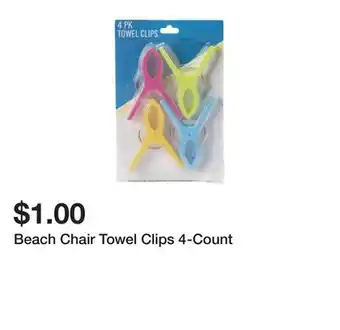 Five Below Beach Chair Towel Clips 4-Count offer