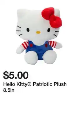 Five Below Hello Kitty Patriotic Plush 8.5in offer