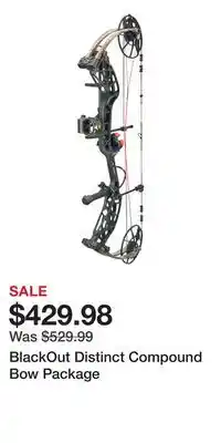 Cabela's BlackOut Distinct Compound Bow Package offer