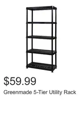 Costco Greenmade 5-Tier Utility Rack offer