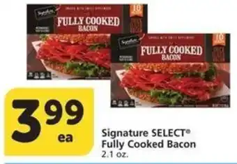 Albertsons Signature SELECT Fully Cooked Bacon offer