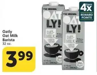 Albertsons Oatly Oat Milk Barista 32 oz. offer