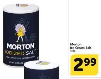 Albertsons Morton Ice Cream Salt 4 lb. offer
