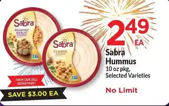 Sentry Sabra Hummus offer