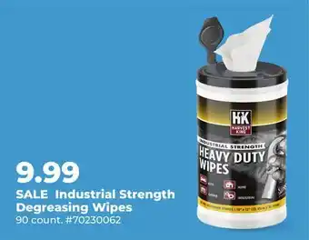 Runnings HARVEST KING Industrial Strength Degreasing Wipes offer