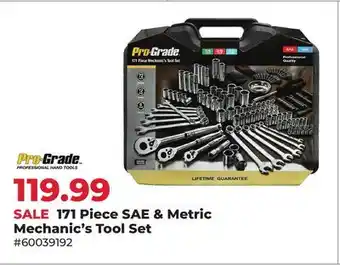 Runnings Pro Grade 171 Piece SAE & Metric Mechanic's Tool Set offer